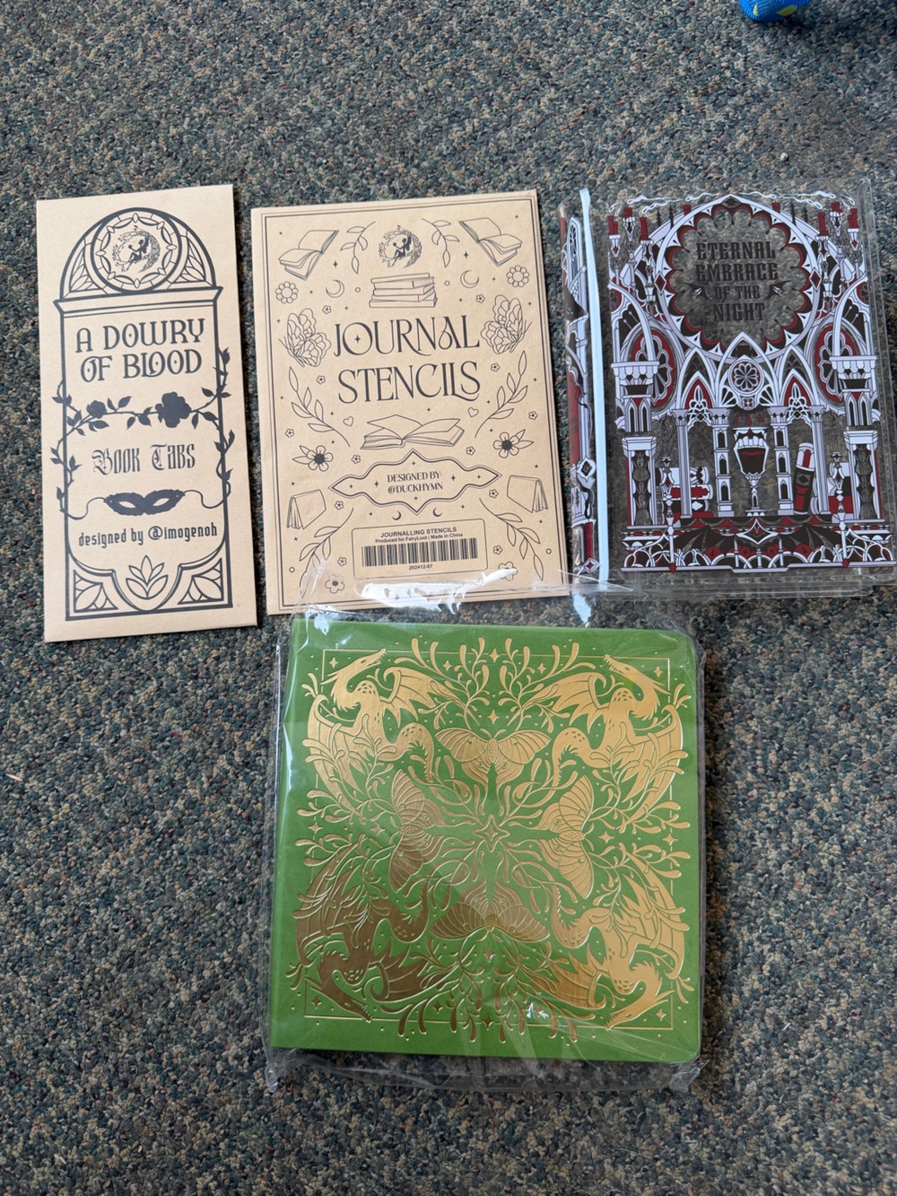 Book Journal, Journal Stencils, Book Tabs, and Decor